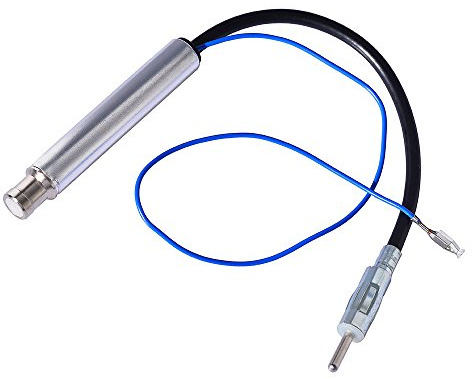 Eightwood Amplificateur de Signal couplage AM/FM Adaptateur Dab Antenne Voiture séparateur d'antenne ISO Femelle vers DIN mâle, séparateur d'antenne Radio pour autoradio Multi-Voies