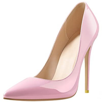 Only maker High Heels Stilettos Damen Klassische Pumps Elegant Damenschuhe Pink 39 EU