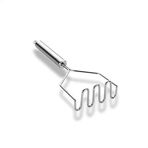 Presse-Purée inoxydable | Écrase-Pommes de Terre manuel | Presse Purée manuel inox de grand Format | EUROXANTY Accessoires de Cuisine | 25 cm