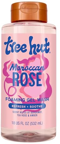 Tree Hut Moroccan Rose Nourishing & Moisturizing Foaming Gel Wash, 18 oz.