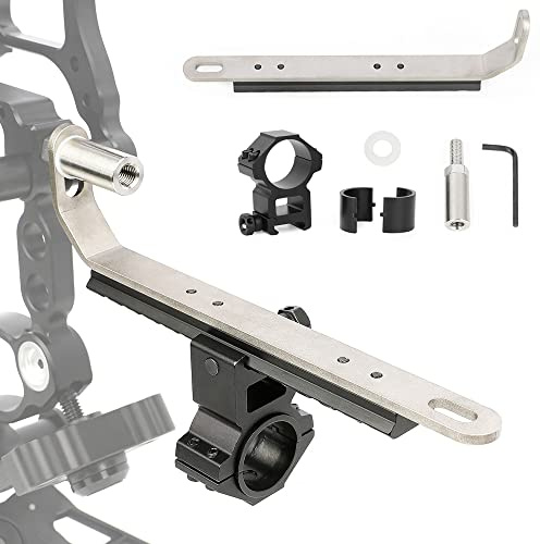 SHARROW Tir à l'arc Support de Lampe de Poche pour Arc, Détachable L'appui de Lampe d'arc pour Arc à Poulies Recourbé Accessoires de Chasse