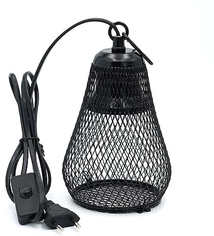 MasXirch Reptilien Wärmelampe Kappe für Reptilien, UVA UVB Reptilien Heizung Schildkröte Licht Kuppel Lampe Kappen für Schildkröte Eidechsen Schlange