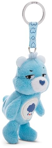 NICI Porte-clés Bisounours ours Grognon 10cm - Pendentif en peluche pour enfants et adultes, avec anneau pour porte-clés - 61371, Brummbärchi