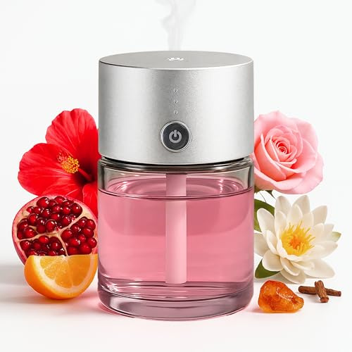 Onyvara Diffuseur Parfum Voiture Automatique - Senteur L'Héritage de Karth - Désodorisant Voiture 80ml sans Fil - Diffuseur Huiles Essentielles Intelligent & Ultrasonique