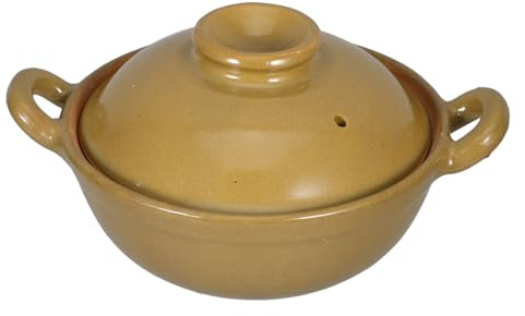 Mobestech Casserole Terre Cuite Traditionnelle Avec Poignée Pour Cuisson Maison Cuisson Lente Adaptée Aux Familles Mijotage Et Riz Braisé