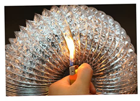 PENIKOKO 100mm Sturdy Aluminum Foil Dryer Duct Hose 1.5m High Temperature Resistant Exhaust Ventilation Vent Hose for HVAC Systems and Dryer Venting