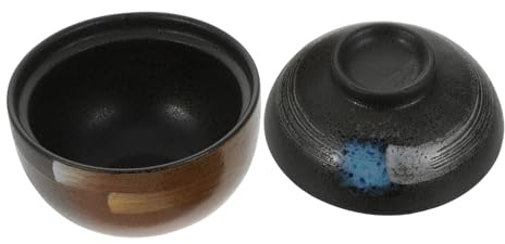 TOGEVAL 1pezzi Ciotola in Ceramica Per Zuppa Ciotola Per Stufato Resistente Al Calore Per Cucina Con Superficie Liscia Facile Da Pulire e Adatta Per Uso Domestico o Ristorante