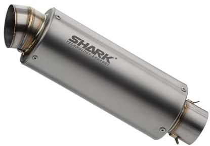 SHARK Impianto di scarico sportivo compatibile con YAMAHA | Tracer 700 | Tipo RM14/RM15 | 689 ccm | anno di costruzione 2016-2019 | SHARK SRC 4