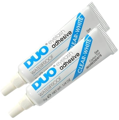 Pegamento DUO resistente al agua para pestañas y cejas, inodoro, vegano (2 duo blue)