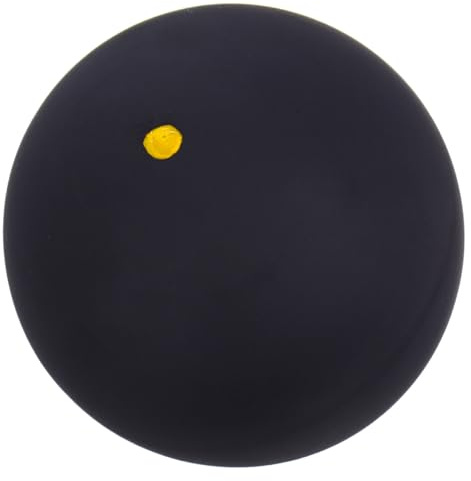 Alipis Balles De Racquetball Rebondissantes à Point Jaune Compactes en Caoutchouc Élastique pour Entraînement Professionnel Polyvalent Usage Intérieur Et Extérieur
