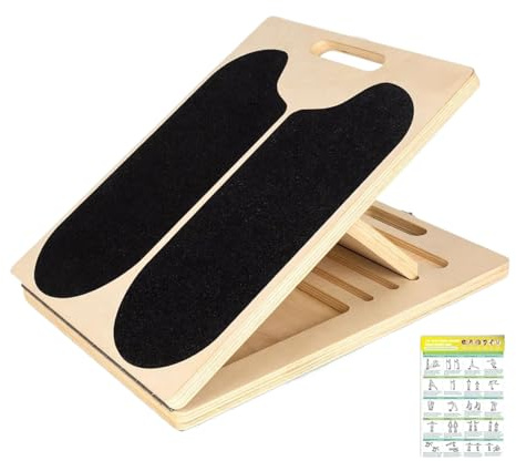 Tabla Inclinada Para Estiramiento De Pantorrillas - Equipo De Ejercicios Ajustable En 5 Ángulos, Cuña De Madera Para Estiramiento De Pantorrillas | Para Mujeres Hombres Gimnasio En Casa Deportes Entre