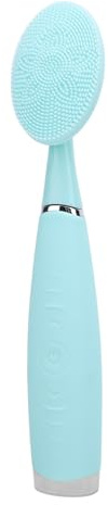 HELEVIA Brosse Nettoyante pour le Visage en Silicone, Brosse électrique Douce pour le Visage avec 5 Vitesses et étanchéité IPX6, pour les Voyages et une Utilisation Quotidienne (Verte)