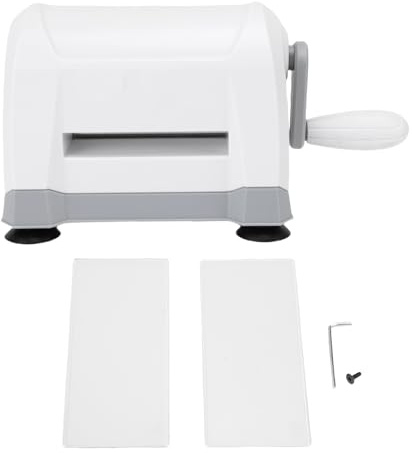 Fafeicy Fustellatrice Manuale, Strumento Portatile per la Creazione di Biglietti per Scrapbooking con Cuscinetti Antiscivolo, per Documenti da 3 Pollici e più Piccoli, Materiale ABS
