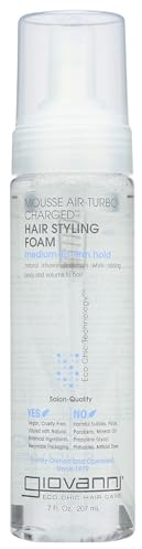 Giovanni Hair Styling Foam Natural Mousse - Air Turbo Charged, 7 Ounce - 6 per case.
