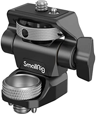 SMALLRIG Kamera Monitor Mount mit 3/8'' Schraube für ARRI-Style, 360° schwenkbarer und 180° neigbarer Monitorhalter, Rändelschraube zum Einstellen der Spannung, mit Anti-Twist-Design – 2903B