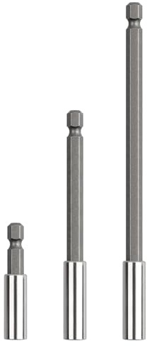 Rocaris 3 Pack 2/4/6 inch Strong Magnetic Drill Bit Extension Holder