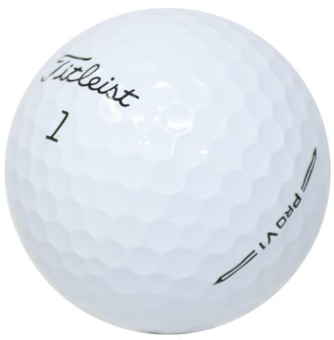 Titleist LostGolfBalls - 36 Pro V1 - Pelotas de Golf en Buen Estado, Modelo 2023, Calidad AAA, Pelotas de Golf usadas y recicladas, ProV1, la Pelota #1 en Golf, Color Blanco