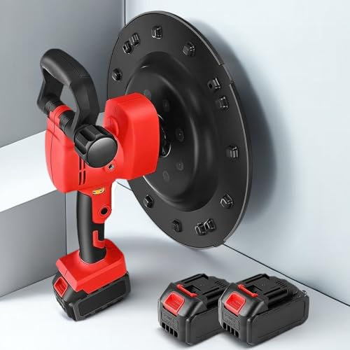 Lakenbroade Cazzuola elettrica Levigatrice per pareti Levigatrice per pareti in Cemento Portatile Kit per levigatrice per superfici per pareti Cemento Lucidatrice Cazzuola per Malta cementizia