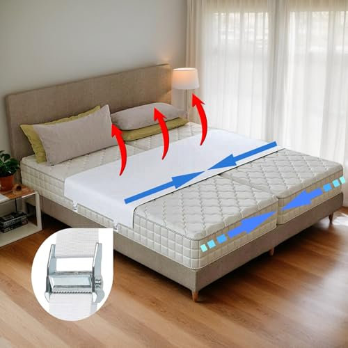 WHXZNJGN Bed Bridge Twin to King, Extra Long Bed Converter with Metal Button and Fixing Straps.Split King Gap Filler for Adjustable Bed.Bed Bridge for Babies,Guests,Couples