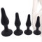 4 Pezzi Silicone Anale Plug Set Buttplug Anal Butt Plug Analisi Piccolo con Ventosa Set di Giocattoli Anal Amal Plugs Grandi di Allenamento per Uomini e Donne Principianti di Coppia