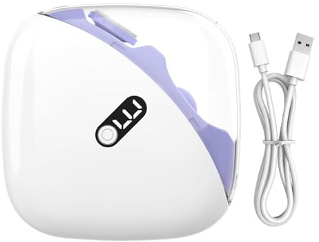 Uoqpty Tagliaunghie Elettrico Automatico | 3 Velocità Tagliaunghie per Piedi e Mani Manicure Elettrico | Rifinitore e Lucidatore Unghie Automatico | per Bambini Adulti Anziani e