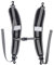 Nikou Nylon Rucksack Riemen Trager Rucksackgurte Gurt Schultergurt, Strapazierfähiger Rucksack Schulter Verstellbare Träger Gürtel Ersatzteile Zubehör Erwachsene (Schwarz)