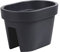 botle Balkonkiste Blumenkasten Geländerkasten Balkonkasten Geländertopf 39,5 cm | 12,3 L anthrazit Balkon-Blumenkasten oval