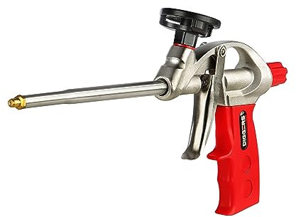 Diggers Tools ® Schaumpistole, Dosierpistole, Bauschaumpistole [ Industriequalität ] ergonomischer Griff | für Bauschaum Dosen, Brunnenschaum, Montageschaum, PU Schaum, Pistolenschaum usw.