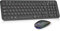PINKCAT Ensemble Clavier et Souris sans Fil Bluetooth BT1+BT2+2,4 GHz, Combo Clavier AZERTY Souris Rechargeable Ultra Mince, Pack Clavier Souris pour PC/Tablette/Windows, iOS, Mac OS - Noir