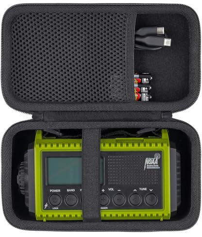 Aenllosi Hart Tasche Kompatibel mit Mesqool Kurbelradio DAB/UKW 5000mAh, Reisetasche Hülle für Tragbare Solar Radio (Nur Tasche)