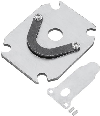 PATIKIL Air Compressor Valve Plate, Metal Air Compressor Reed Valve Kit Central Pneumatic Air Compressor Replacement Part Accessory, Silver Tone