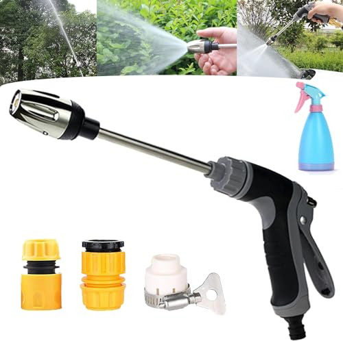 Turbowasher - Pulitore ad alta pressione per ogni tubo da giardino, idropulitrice per tubo da giardino con accessori, idropulitrice Power Blaster Plus Turbowasher per tubo da giardino (1 pz)