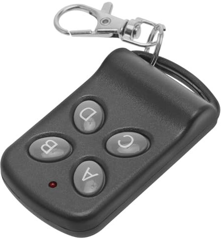 HOMSFOU Télécommande D'ouvre-porte De Garage 433 Mhz à 4 Boutons, Compacte Et Légère, Transmission Longue Distance Jusqu'à 50 Mètres, Sans Clé, Usage Domestique