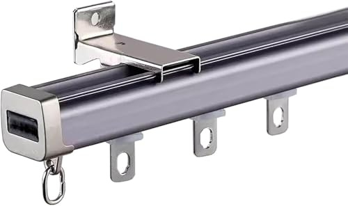 Cortina de techo de aluminio con sistema largo transversal para sala de estar, dormitorio, cocina, divisor silencioso para un funcionamiento suave, fácil instalación, versátil decoración del hogar