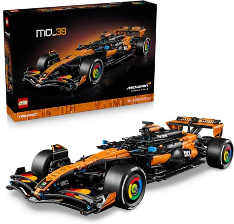LEGO Technic Auto McLaren MCL39 F1 - Kit Modellismo per Adulti - Set da Collezione Macchina da Formula 1 con Motore V6, Differenziale e DRS - Idea Regalo per Appassionati di Corse e Motorsport - 42228