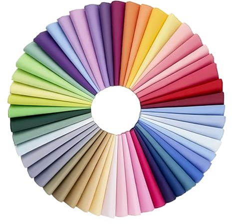 Rzspher 30 pezzi di tessuto patchwork di cotone, 20x25 cm, ritagli di tessuto colorati per cucire, mazzi di tessuto patchwork di cotone per artigianato, mascherine, quilting, vestiti per bambole