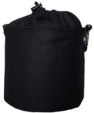 trendfinding Bolsa para Guardar Las Pinzas para la Ropa - con mosquetón para Colgar - Algodón - Negro
