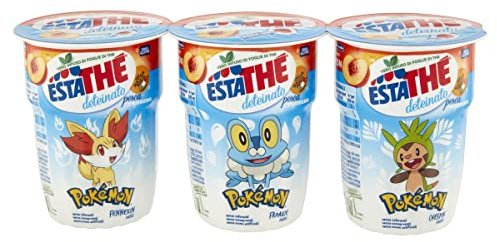 Estathé, Vero infuso di The deteinato alla Pesca, confezione da 3 bicchieri x 200 ml