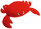 Karlie Neopren Hundespielzeug L: 30 cm B: 23 cm H: 9 cm rot Crabsy