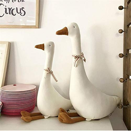 SWECOMZE 1 PCS Gans Plüschtiere Spielzeug,Weiße Gans Plüschtier Kuscheltier Weiche Plüsch Große Gans Spielzeug Baby Geburtstag Geschenke (55 cm)