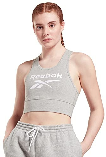 Reebok Damen Bra Ri Bl Cotton Bralette, Mgreyh/White, GR9393, M