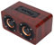 Wooden Retro Bluetooth Speaker, Wireless BT 4.0 Stereo Speaker with 3.5mm AUX Input, USB, TF card Slot, FM Radio, Computer Subwoofer Home Audio Speaker for PC Laptop Tablet Phone(Reddish Brown)