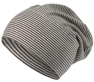 Sterntaler GOTS Beanie Ringel - Babymütze aus Singlejersey (Bio) gestreift - anschmiegsame Unisex Beanie Mütze variabel tragbar - Baby und Kinder Übergangsmütze, braun, Größe 51