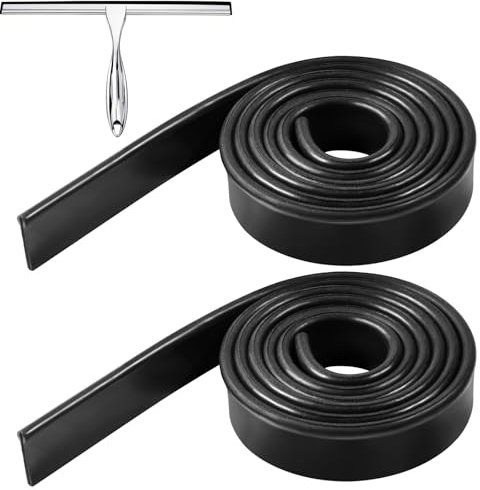 2 Pcs Soft Silicone Squeegee Rubber Blade, 105cm Adjustable Replacement for Window Glass Wiper Cleaner Accessory