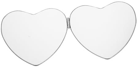 TOVINANNA Miroir de poche en forme de cœur double face portable pour femme Miroir pliable compact pour cosmétiques et maquillage
