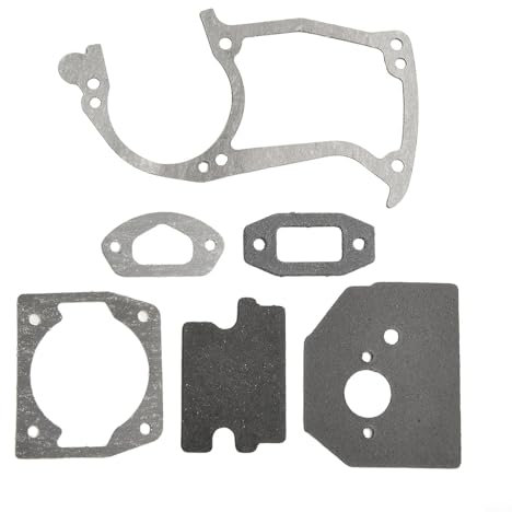 Sileduove Juego de juntas de motosierra de accesorios para herramientas eléctricas de jardín, para modelos de 45 cc, 52 cc, 58 cc, material de fibra de papel, ajuste exacto, mejora del rendimiento