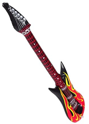 KONTONTY 2piezas Juguete De Guitarra Inflable Instrumentos Inflables para Disfraz De De Rock Accesorio De Guitarra para Fiestas De Cumpleaños Eventos Musicales y Decoración De Fiesta