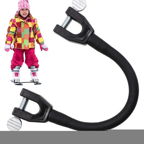 Snowboard Connector – Portable Ski Aid Cushioned Fastener Tape Strap | Easy Snow Ski Training Tools, Stability Practice Aid For Beginners Kids Adults Learning Balance Control On Slopes