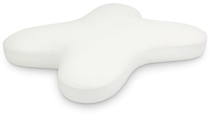 Inphysio - Cushion Cover - Cushion Cover with Zip for Ergonomic Butterfly Cushion Flat Profile Low - Soft and Durable Comfort - 56 x 46 x 10 cm White