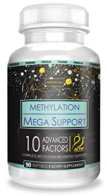 ACTIF Methylation Mega Support with 10 Advanced Factors and Organic Folate – 100% Natural, Non-GMO, 90 Count